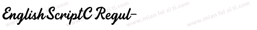 EnglishScriptC Regul字体转换